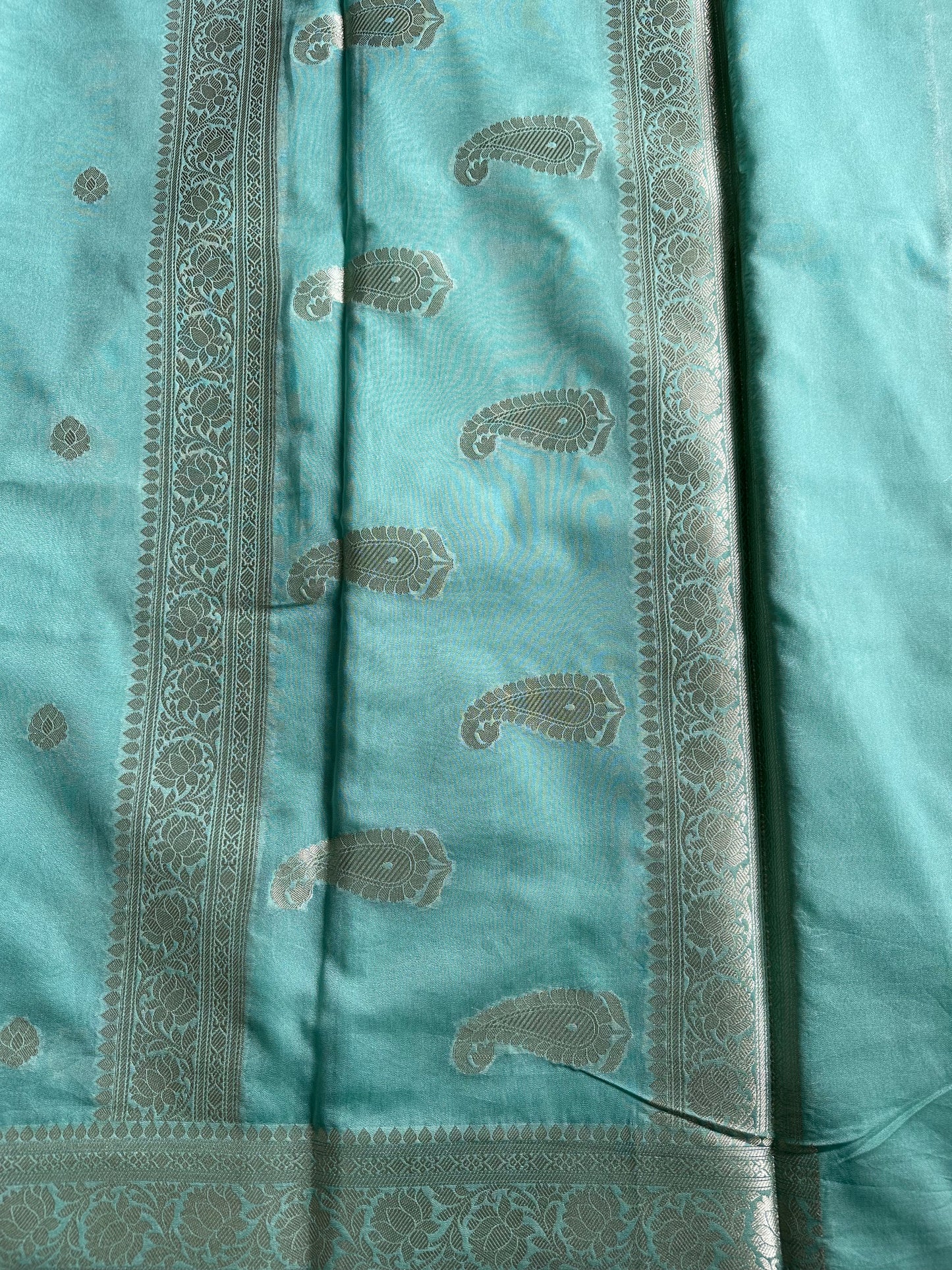 Pale Green Art Chiffon