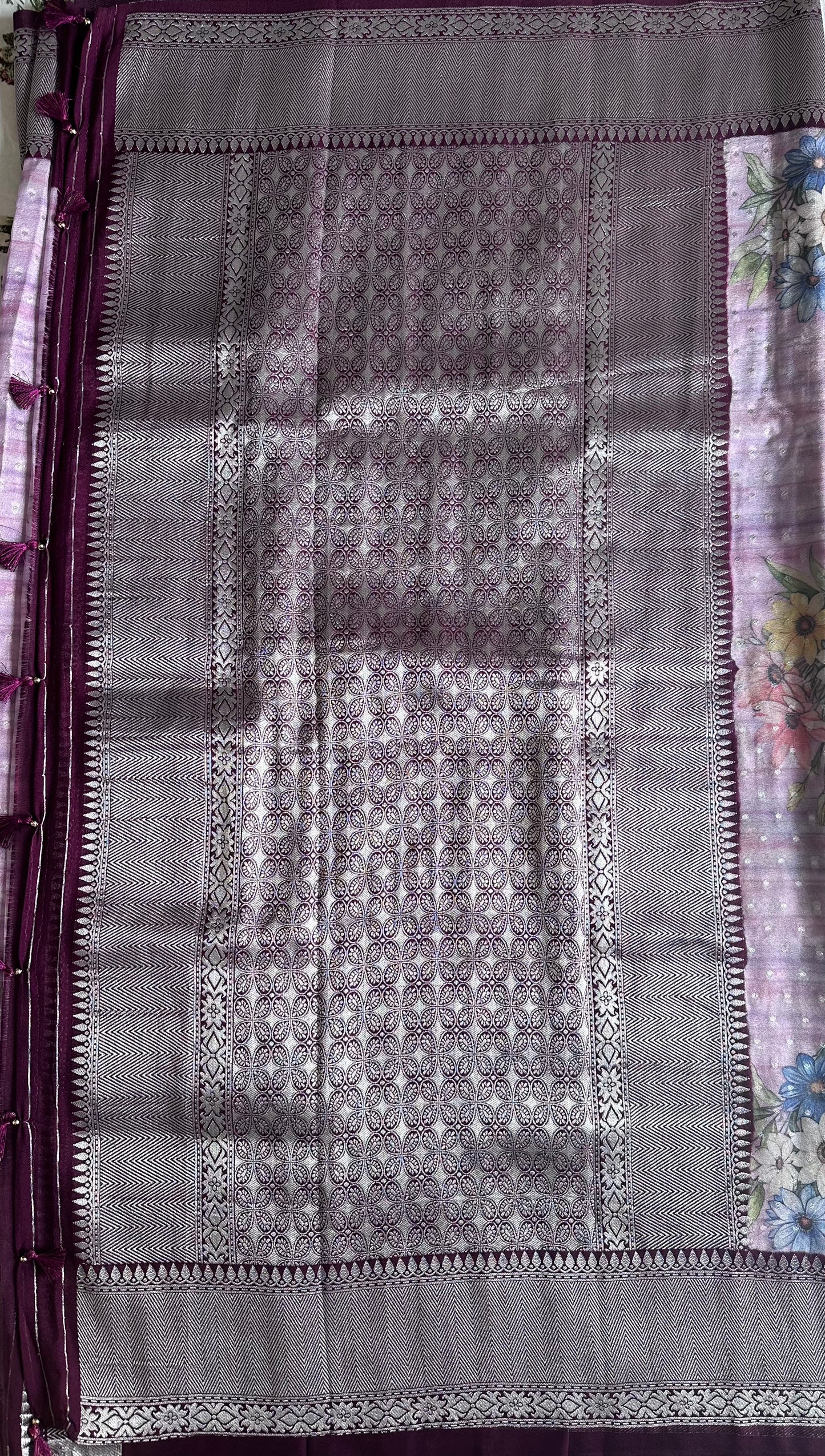 Purple Digi Print Georgette