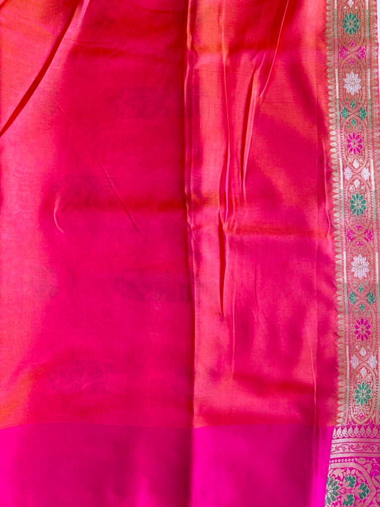 Brown Banarasi Soft Silk