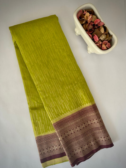 Light Green Soft Georgette Silk