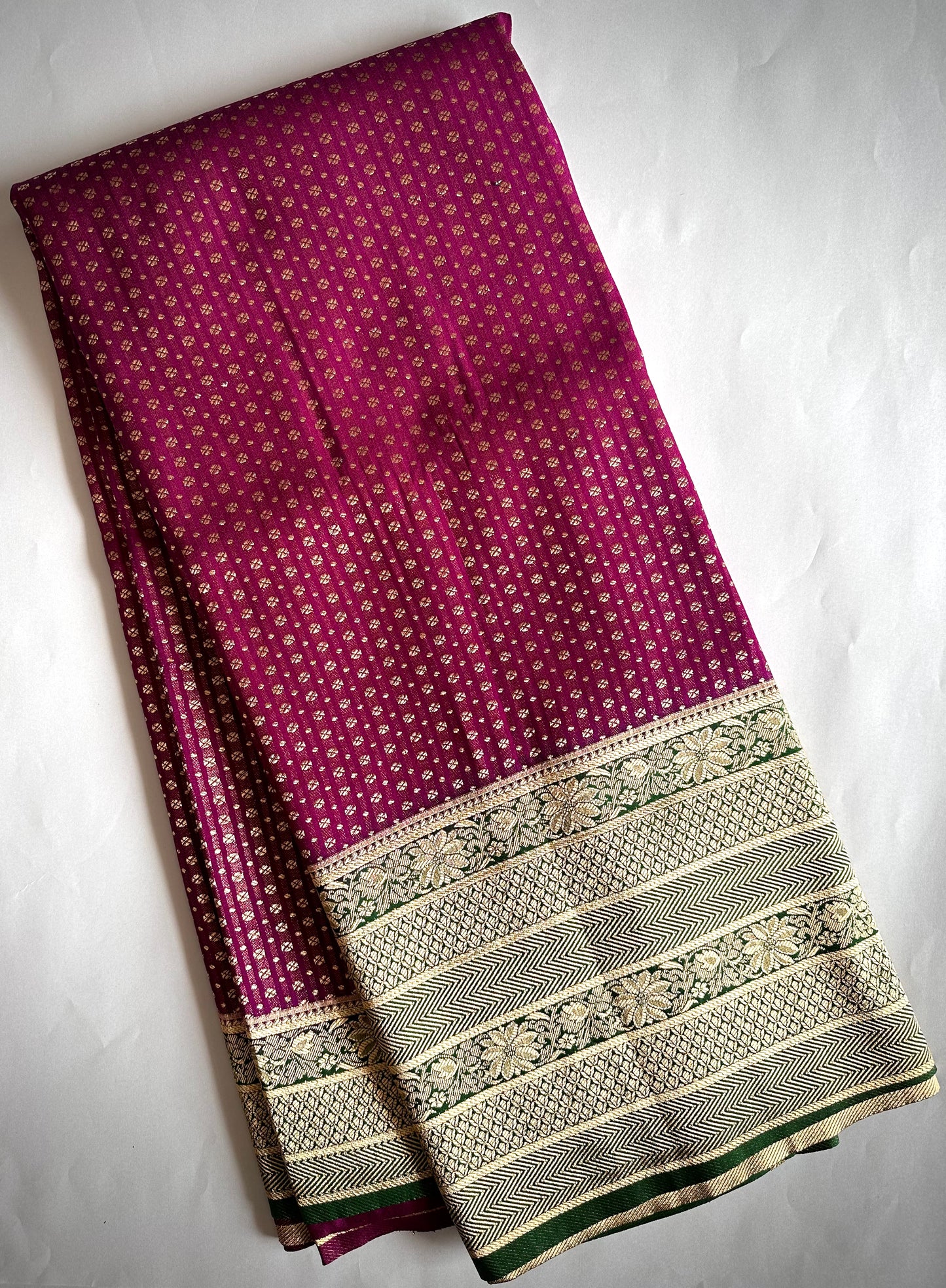 Purple Banarasi Katan Silk