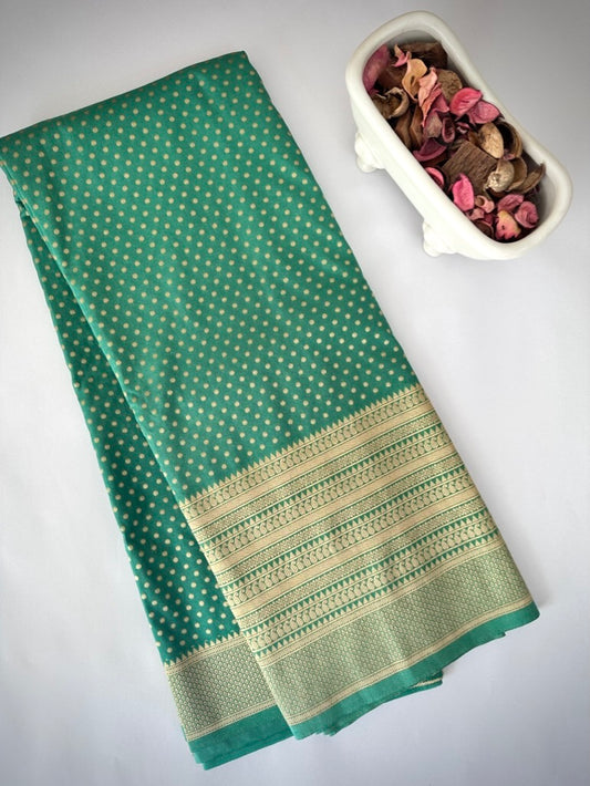 Light Green Soft Georgette Silk