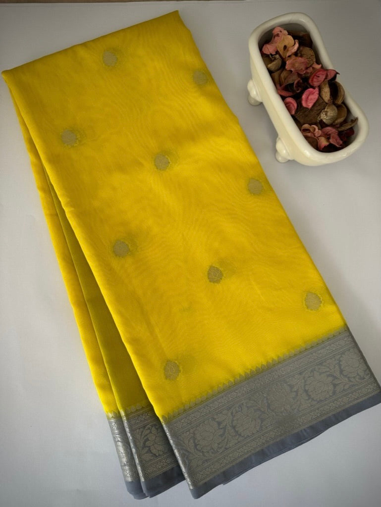 Yellow Art Chiffon