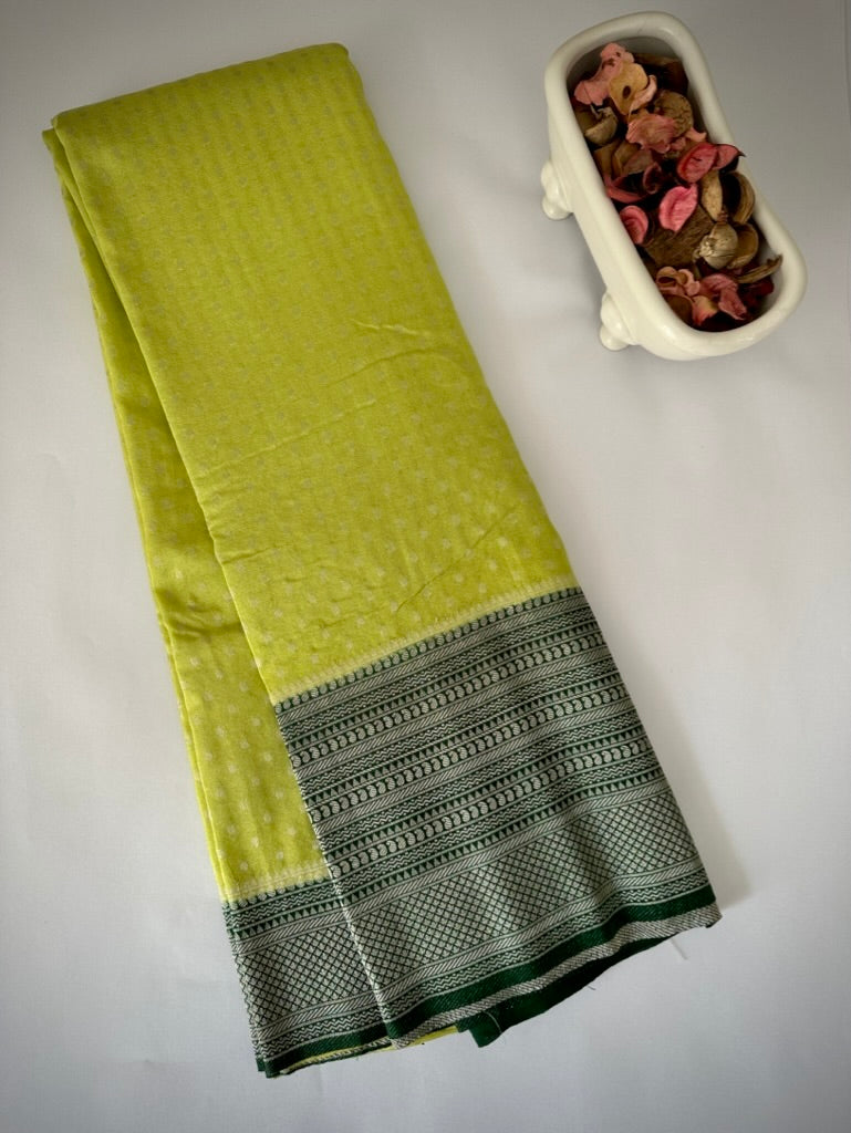 Light Green Soft Georgette Silk