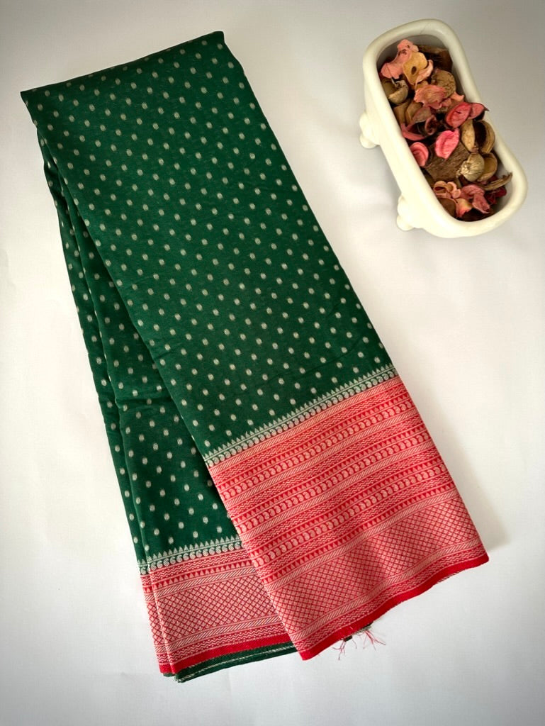 Green Soft Georgette Silk