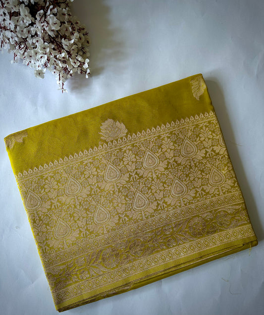 Mustard Pure Khaddi Georgette