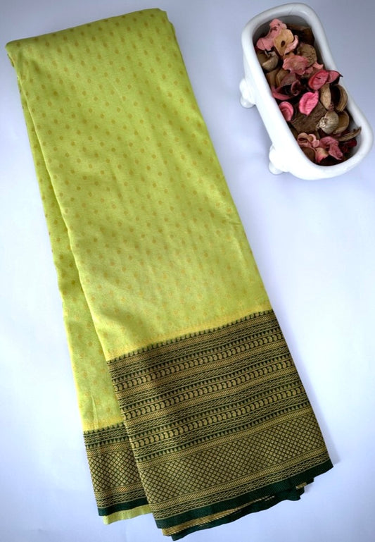 Light Green Soft Georgette Silk