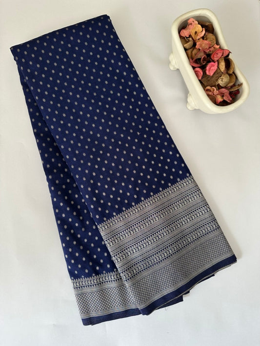 Blue Soft Georgette Silk