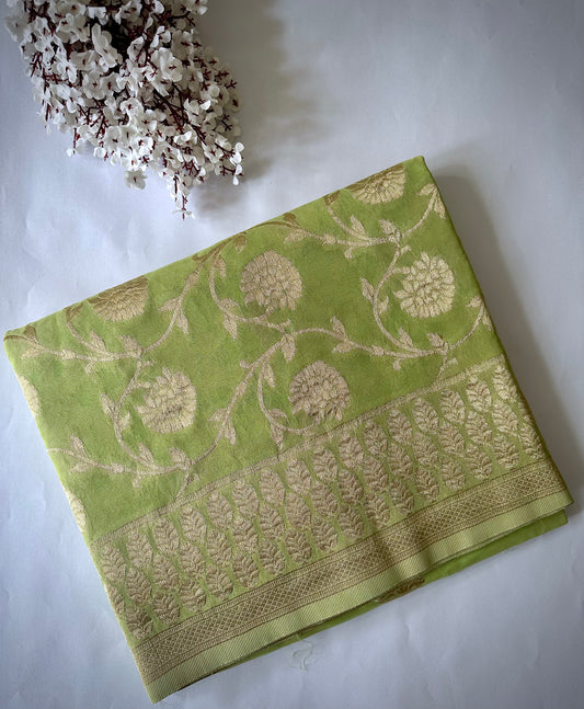 Light Green Khaddi Georgette