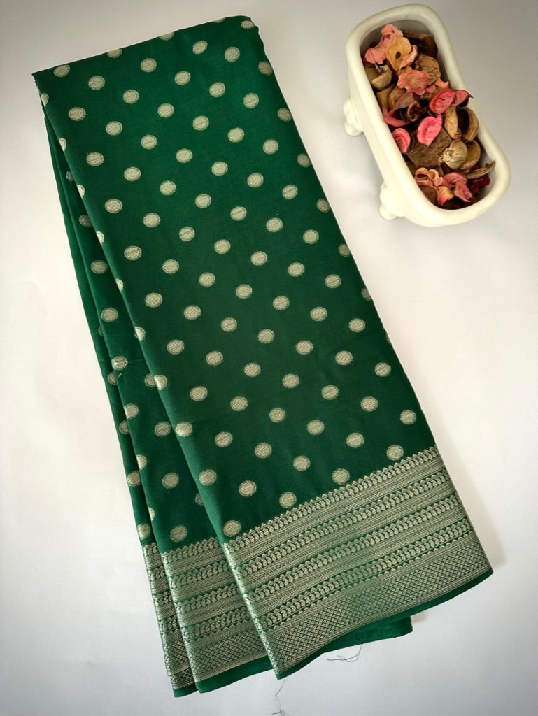 Green Soft Georgette