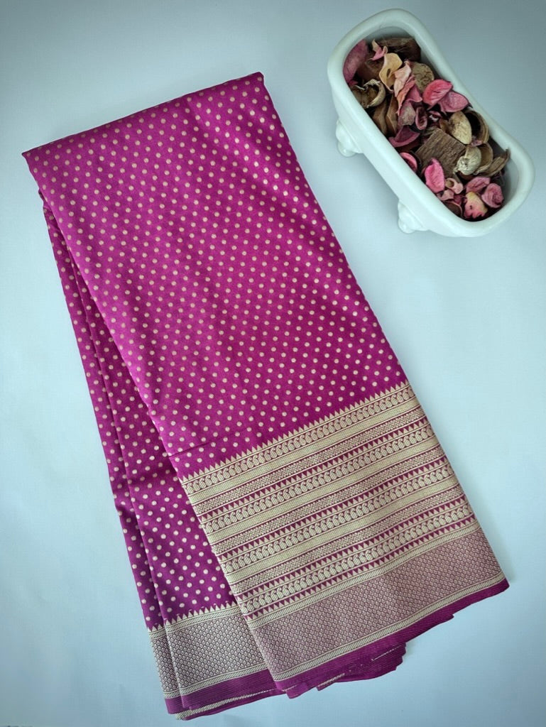 Magenta Soft Georgette Silk