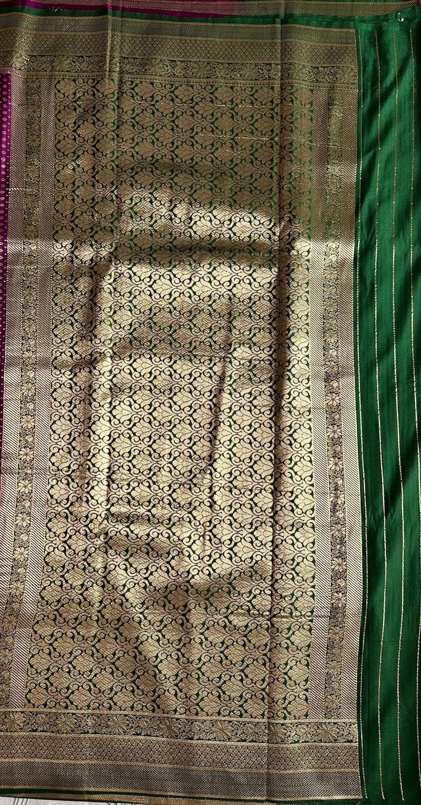 Purple Banarasi Katan Silk