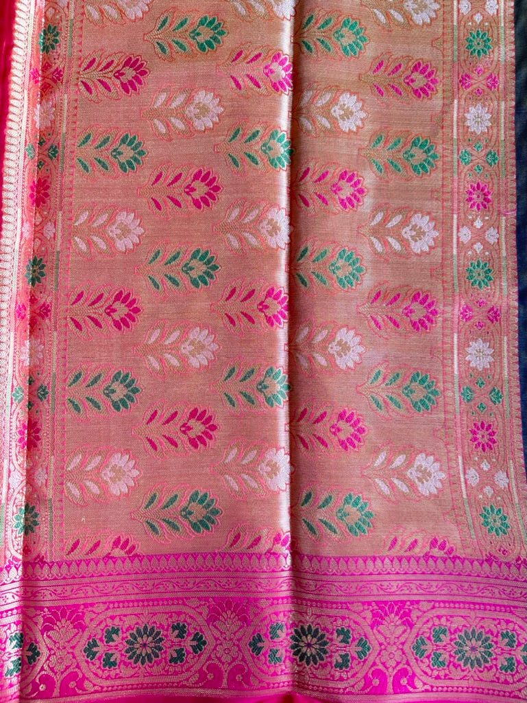 Brown Banarasi Soft Silk