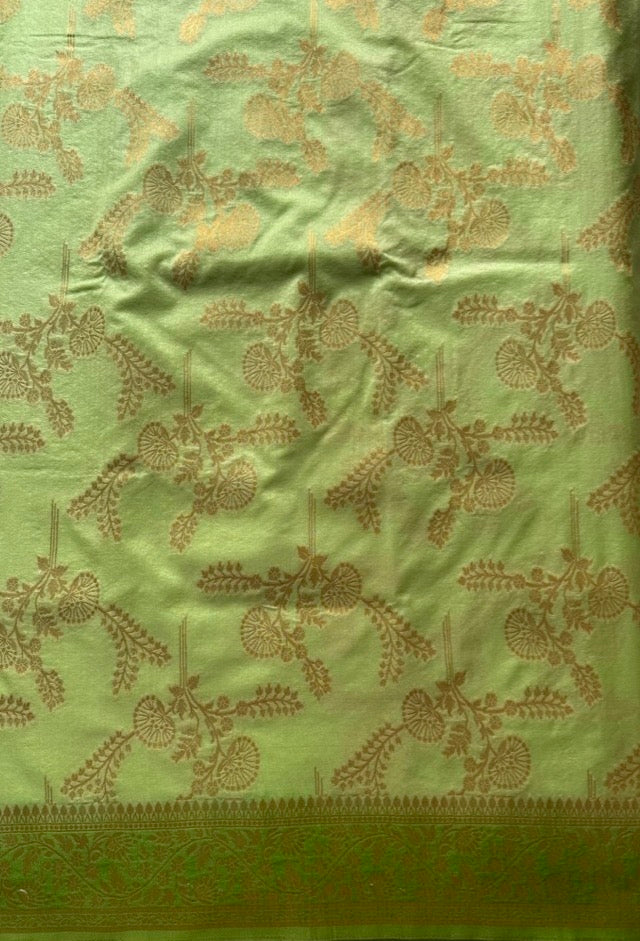 Light Green Soft Georgette Silk