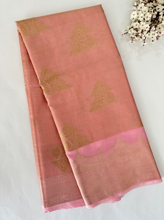 Pink Banarasi Silk