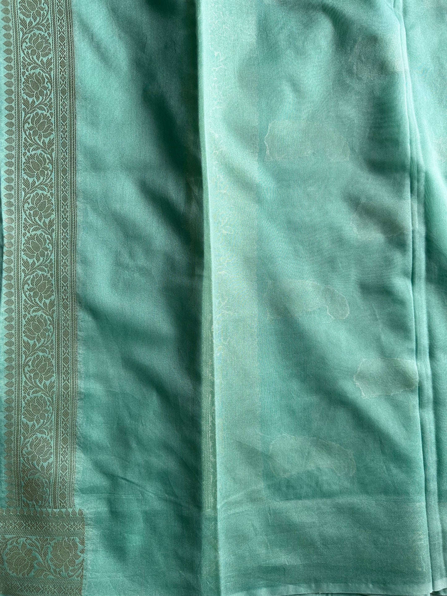 Pale Green Art Chiffon