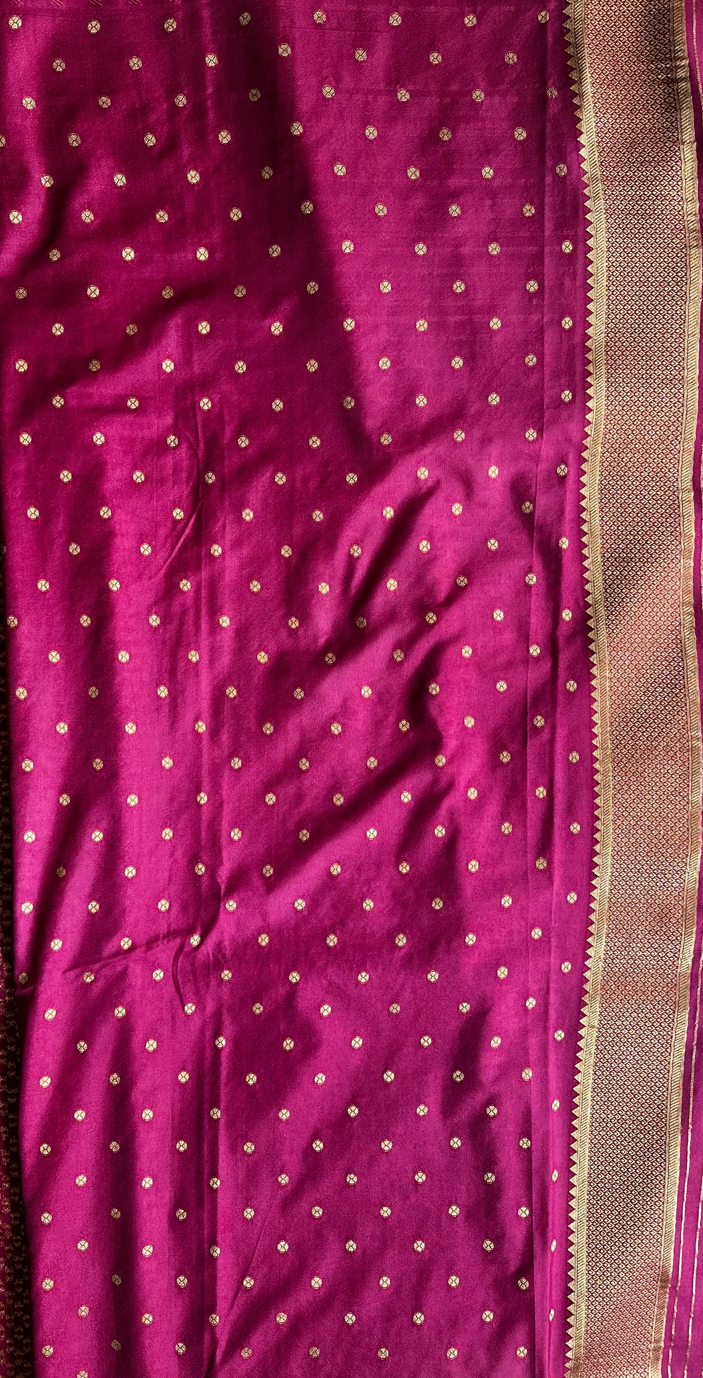 Magenta Soft Georgette Silk