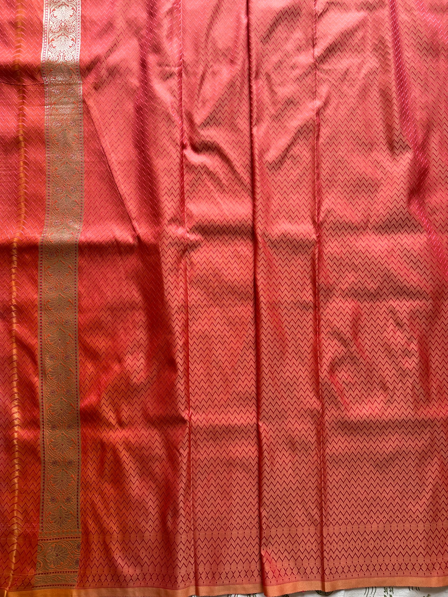 Orange Pure Katan Silk