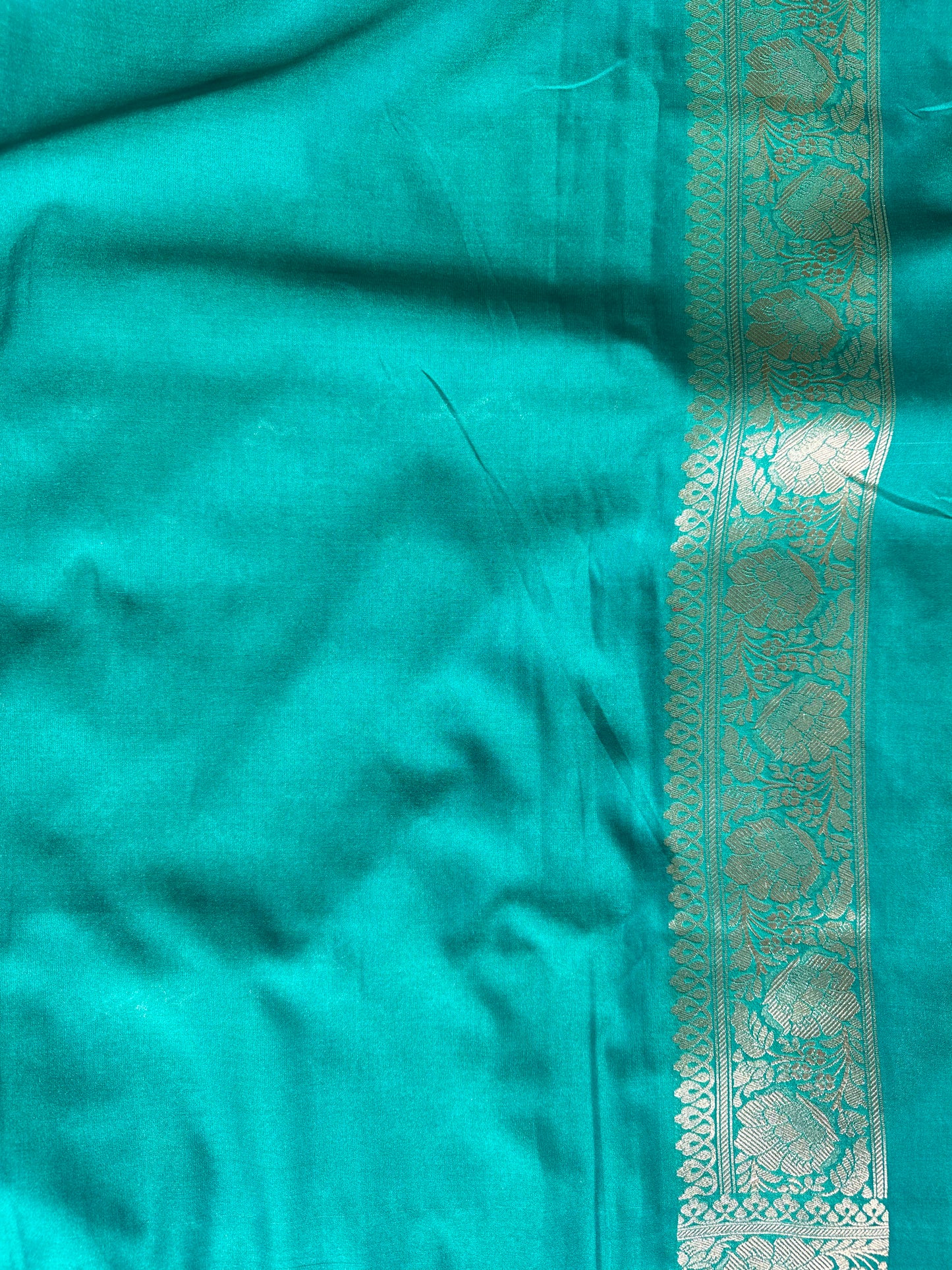 Green Banarasi Katan Silk